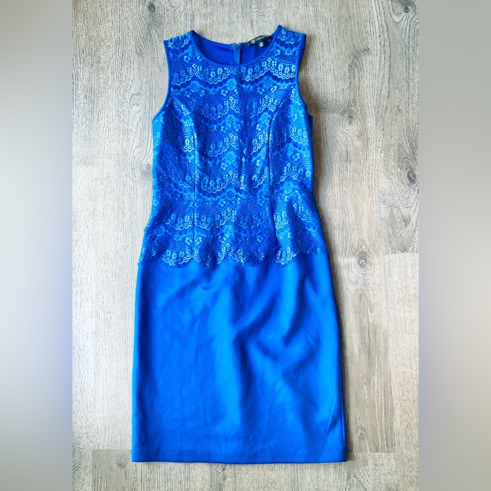 Versona Blue Lace Midi Dress 8